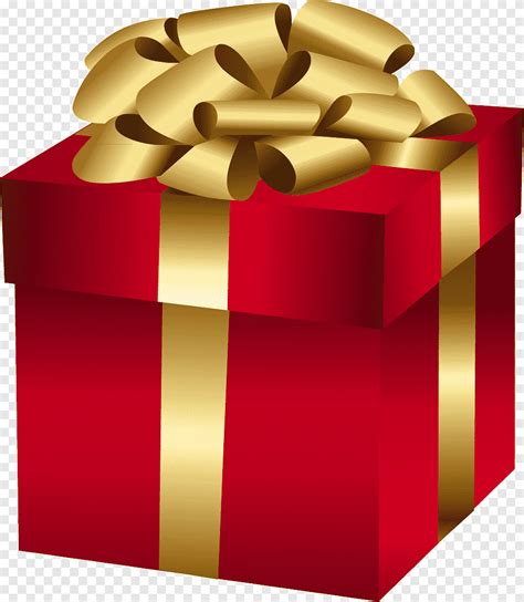 red gift gold ribbon